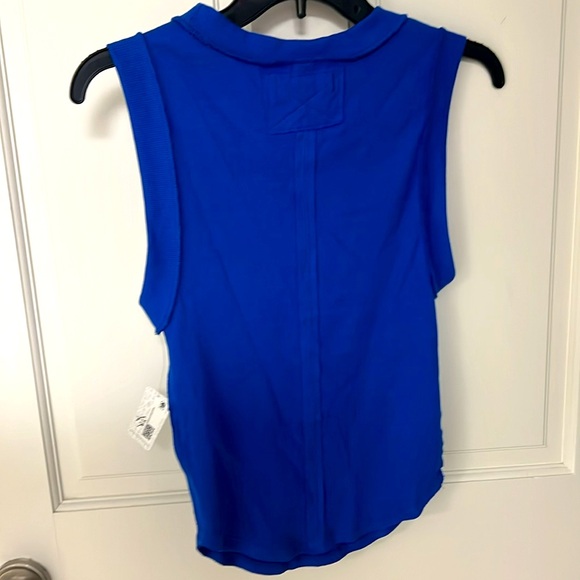 Free People Women's We the Free Kate T shirt size small cobalt blue - Picture 2 of 4